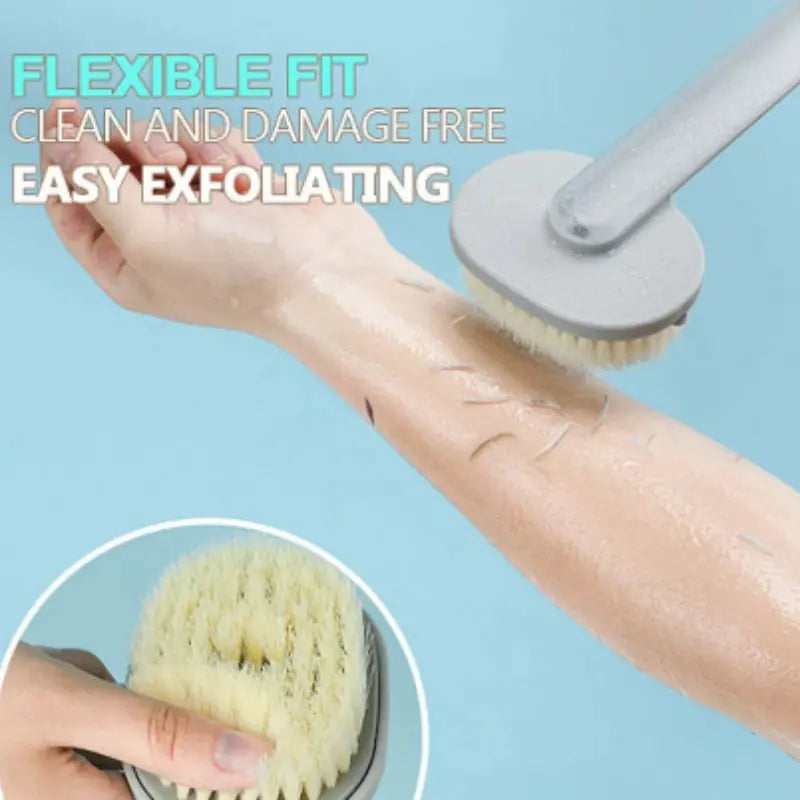 Long Handle Liquid Bath Brush  Essential Elegance By MustardSeed.com   