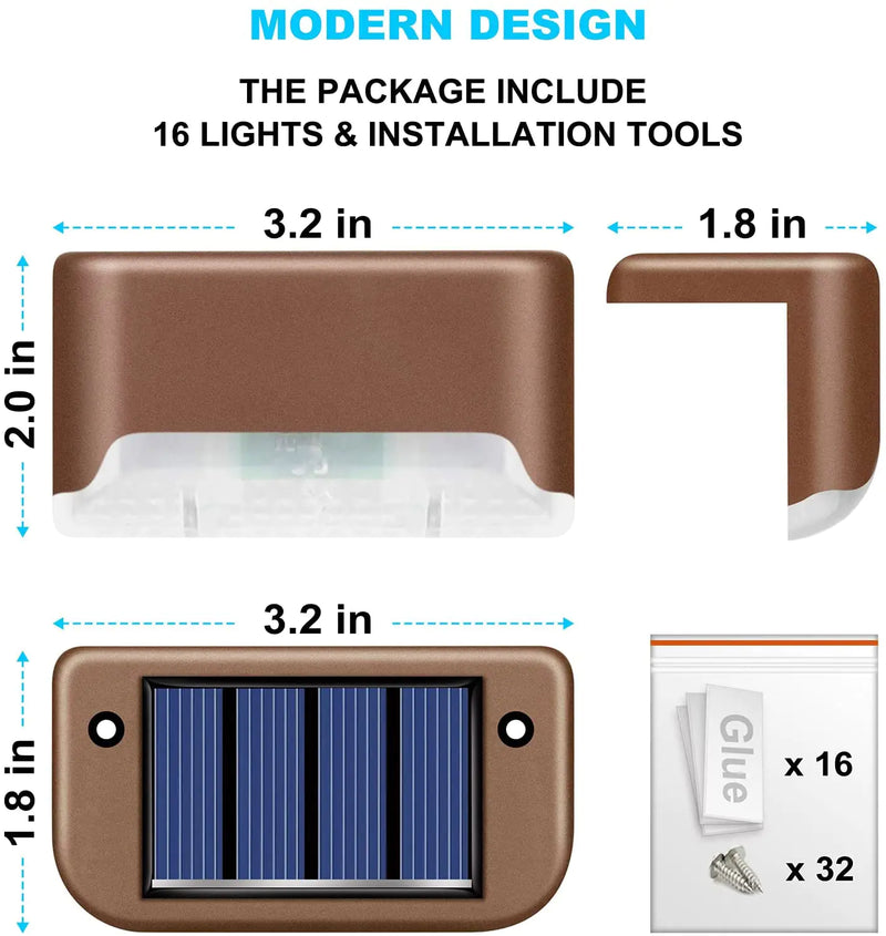 Waterproof Solar Deck  Step Lights  Essential Elegance By MustardSeed.com   