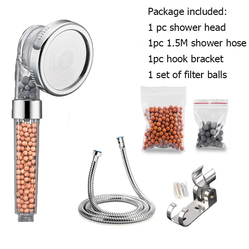 Bathroom 3 Mode Shower Head  Essential Elegance By MustardSeed.com As picture 12 230 MM 