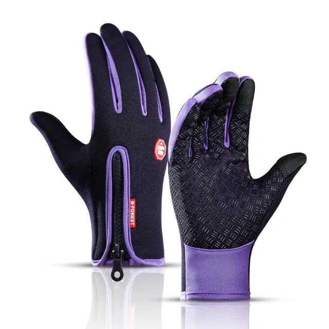 Waterproof Outdoors Cycling Gloves  Essential Elegance By MustardSeed.com Purple Extra Large 