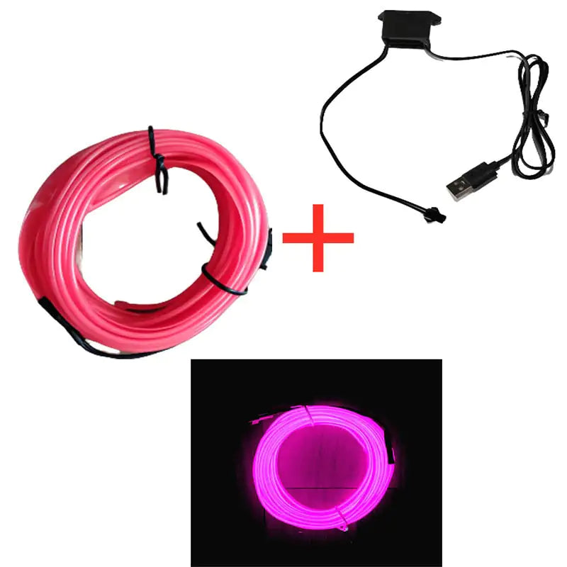 LED Strip Lighting Interior  Essential Elegance By MustardSeed.com Pink 3 M 