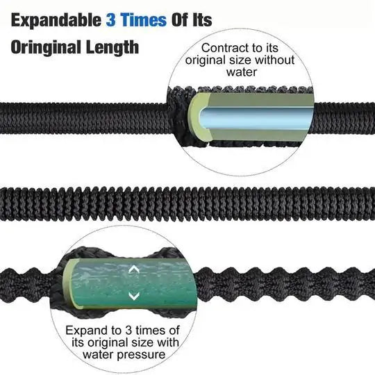 Garden Watering Flexible Extensible Hose  Essential Elegance By MustardSeed.com   