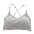 Sexy  Fitnes Sport Bra  Essential Elegance By MustardSeed.com Gray Free Size 