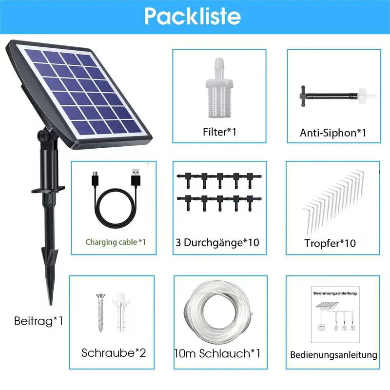 Solar-Powered Auto Watering System  Essential Elegance By MustardSeed.com   