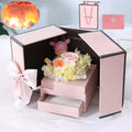 Eternal Rose Flower Gift Box  Essential Elegance By MustardSeed.com Fawn C1  