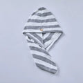 Women Towel Bathroom Microfiber  Essential Elegance By MustardSeed.com Gray Stripe 25x65cm 