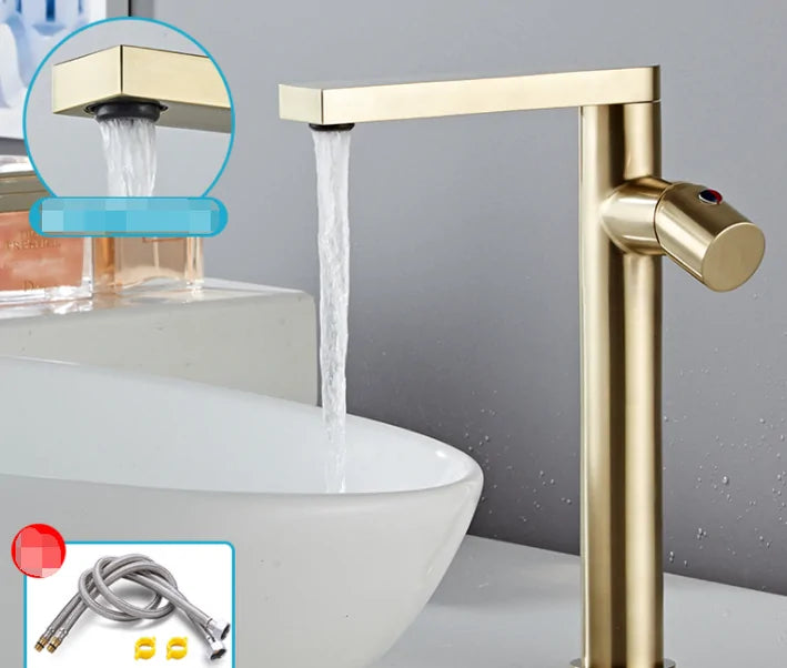 Bathroom Single Handle Basin Faucet  Essential Elegance By MustardSeed.com   