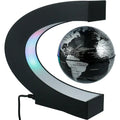 Magnetic Globe Lamp Lights  Essential Elegance By MustardSeed.com Black Globe Light3 EU Plug 