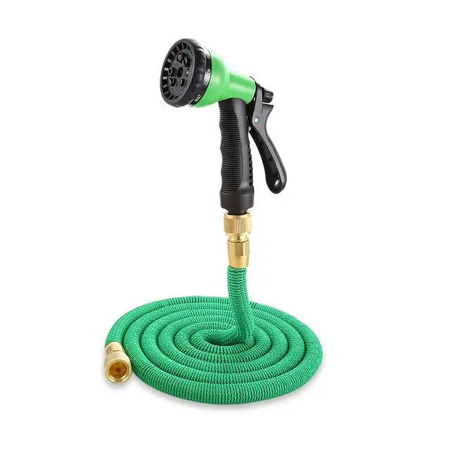 Garden Watering Flexible Extensible Hose  Essential Elegance By MustardSeed.com Green  