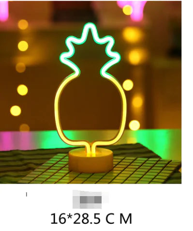 LED Neon Lights  Essential Elegance By MustardSeed.com Pineapple 16 x 28.5 Centimeters 