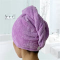 Women Towel Bathroom Microfiber  Essential Elegance By MustardSeed.com Purple 25x65cm 