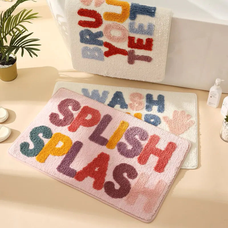 Plush Microfiber Bath Mat  Essential Elegance By MustardSeed.com   