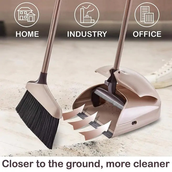 Self Cleaning Broom  Essential Elegance By MustardSeed.com   