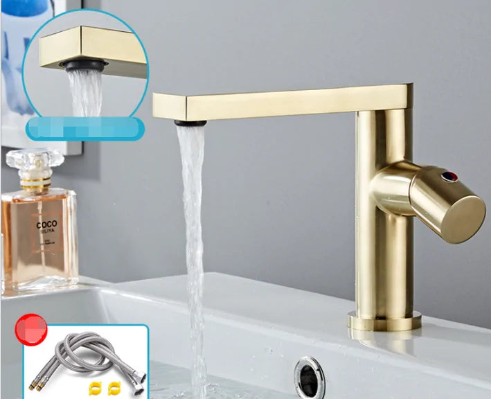 Bathroom Single Handle Basin Faucet  Essential Elegance By MustardSeed.com   