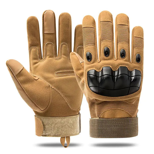 Outdoor Tactical Sport Gloves  Essential Elegance By MustardSeed.com Full Khaki Medium 