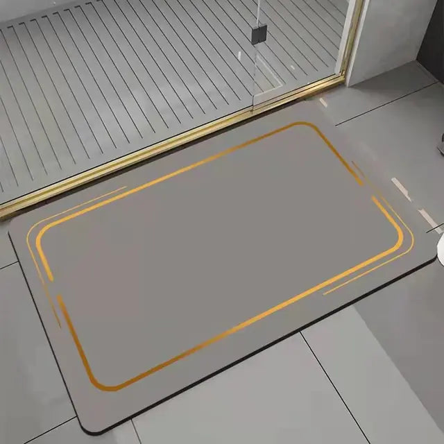 Premium Absorbent Bathroom Mat  Essential Elegance By MustardSeed.com   