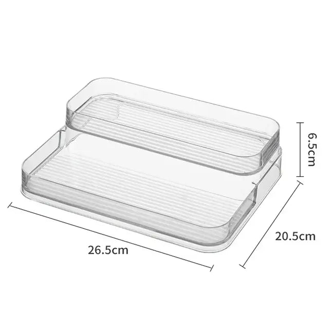 Bathroom Shelf Makeup Organizer  Essential Elegance By MustardSeed.com 2 Tier 18.5D x 26W x 10H Centimeters 