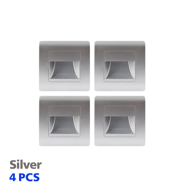 Indoor Wall LED Lighting  Essential Elegance By MustardSeed.com Silver 4pcs Sensor 