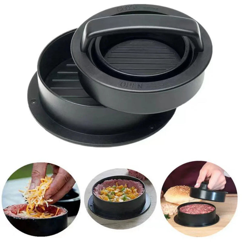 Non-Stick Hamburger Meat Press Maker  Essential Elegance By MustardSeed.com   