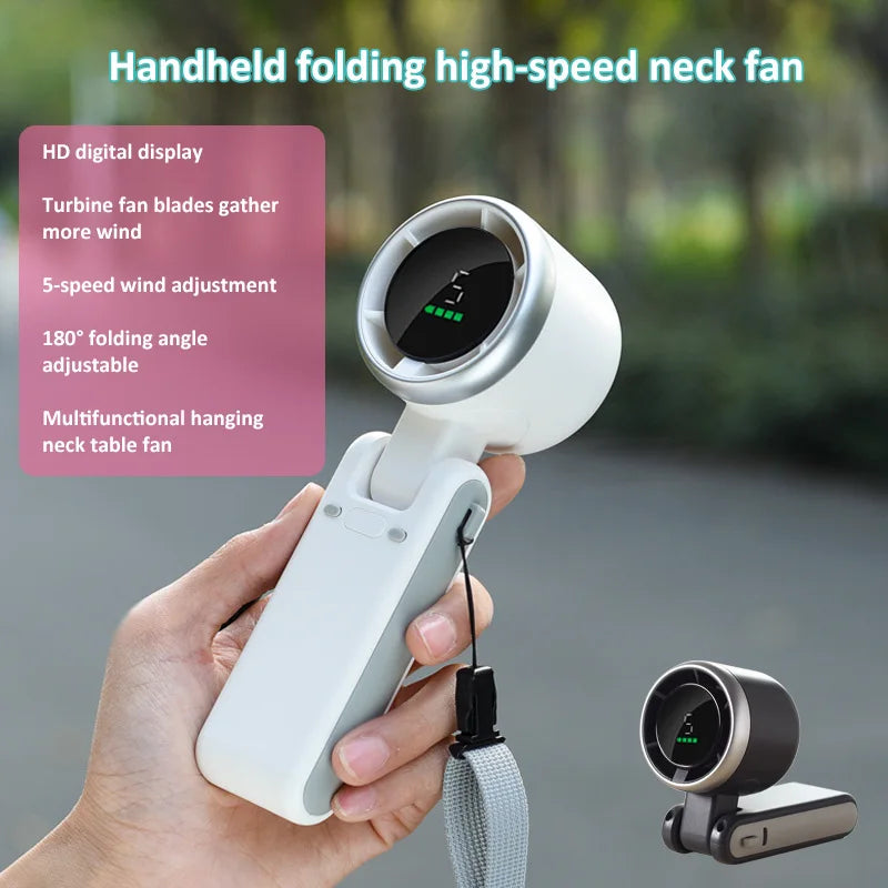 Mini Outdoor Handheld Fan  Essential Elegance By MustardSeed.com   