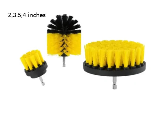 Electric Drill Kit Plastic Round Cleaning Brush  Essential Elegance By MustardSeed.com   