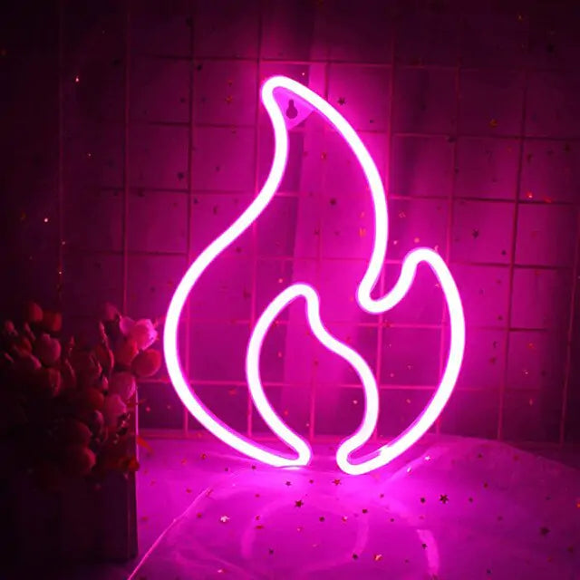 LED Fire Flame Lights  Essential Elegance By MustardSeed.com Pink Fire 22 x 30 Centimeters 