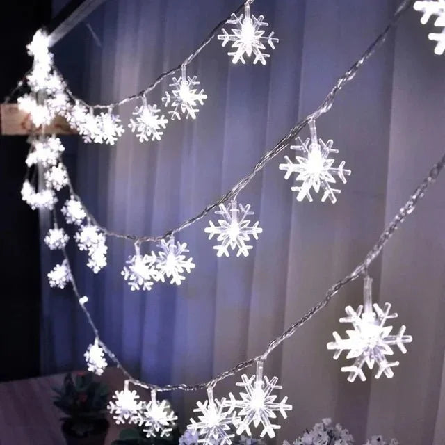 LED Snowflake Lights  Essential Elegance By MustardSeed.com White  