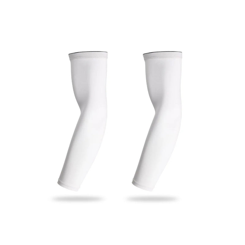 Sport Arm Compression Sleeve  Essential Elegance By MustardSeed.com 2 Pieces White Large 