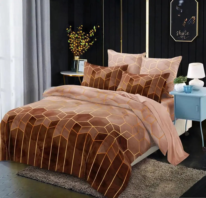 Geometry Comforter Bedding Set  Mustard Seed1 style9 US Full 200x230cm 