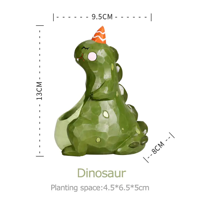 Cute Animal Flower Pot  Essential Elegance By MustardSeed.com Dinosaur  