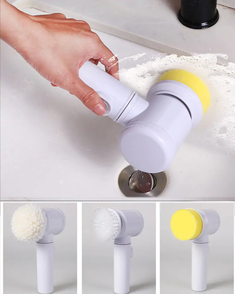 3 In 1 Multifunctional Electric Cleaning Brush  Essential Elegance By MustardSeed.com   