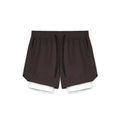 Men Fitnes Sport Short  Essential Elegance By MustardSeed.com Coffee S 