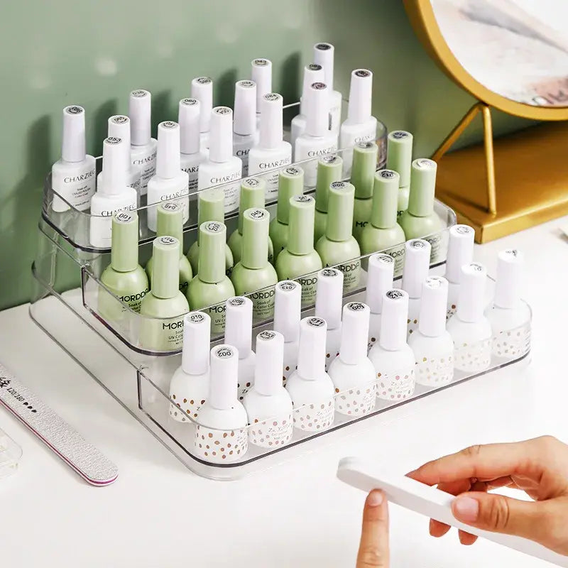 Bathroom Shelf Makeup Organizer  Essential Elegance By MustardSeed.com   