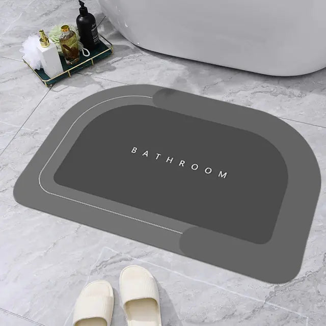 Premium Absorbent Bathroom Mat  Essential Elegance By MustardSeed.com   