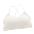 Sexy  Fitnes Sport Bra  Essential Elegance By MustardSeed.com White Free Size 