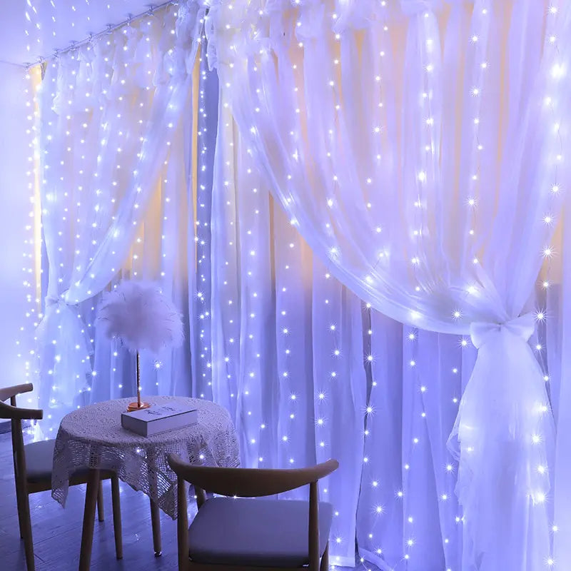 Christmas Curtain Lights  Essential Elegance By MustardSeed.com   