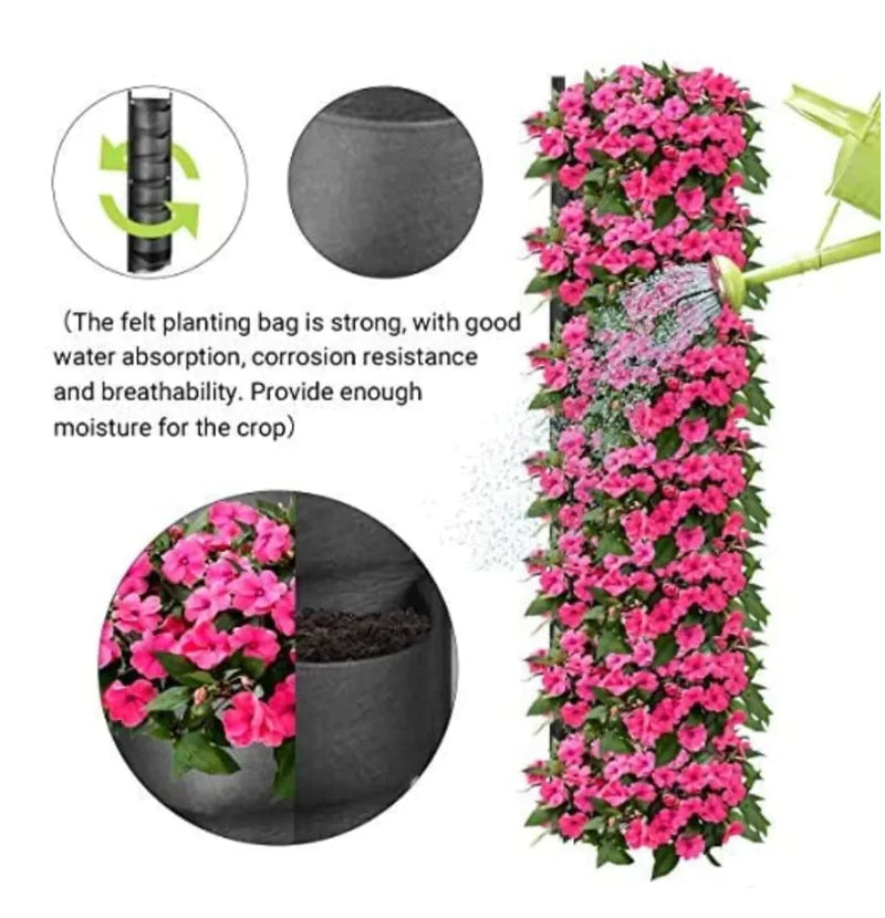 Garden Hanging Planter Flower Pot  Essential Elegance By MustardSeed.com   