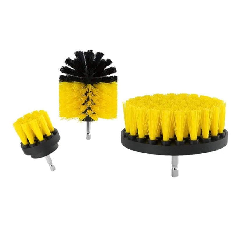 Electric Drill Kit Plastic Round Cleaning Brush  Essential Elegance By MustardSeed.com   