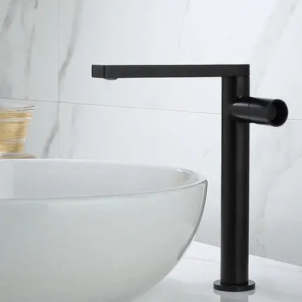 Bathroom Single Handle Basin Faucet  Essential Elegance By MustardSeed.com Black Long 260 x 120 MM 