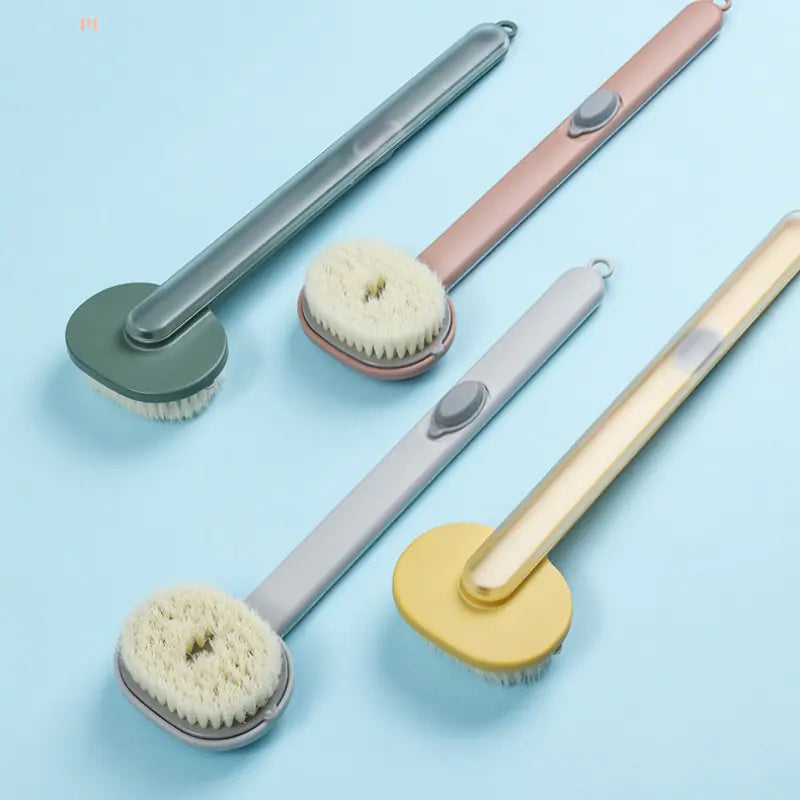 Long Handle Liquid Bath Brush  Essential Elegance By MustardSeed.com   