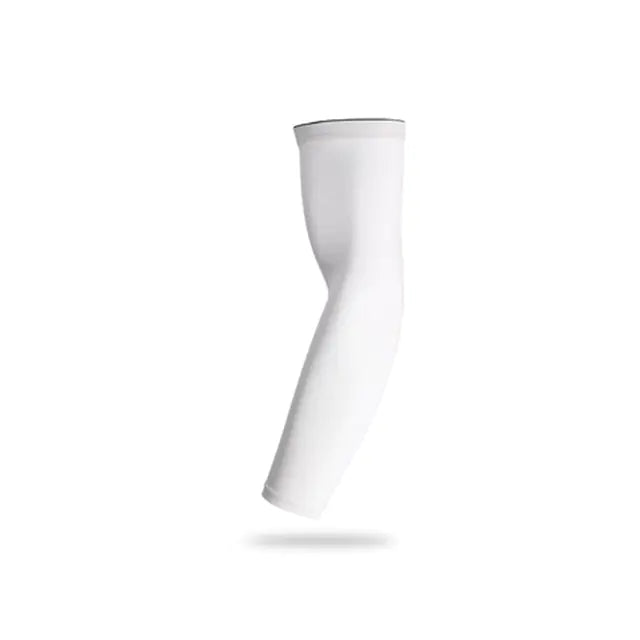 Sports Arm Sleeves  Essential Elegance By MustardSeed.com 1 Sleeve White Large 