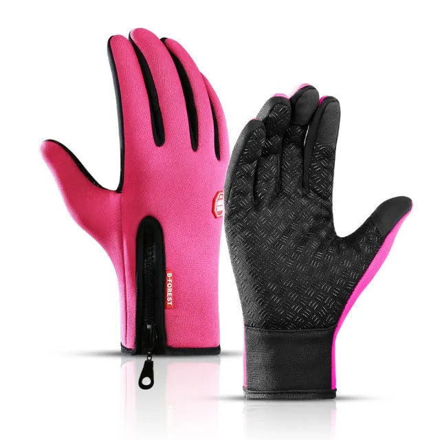 Waterproof Outdoors Cycling Gloves  Essential Elegance By MustardSeed.com Pink Medium 