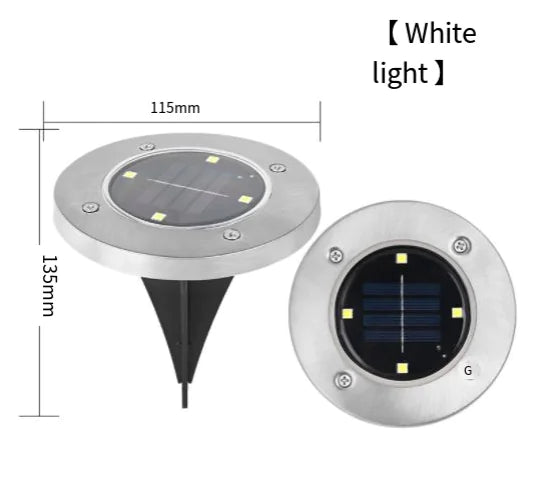 Solar Powered Ground Lights  Essential Elegance By MustardSeed.com 8 Pieces Warm White 