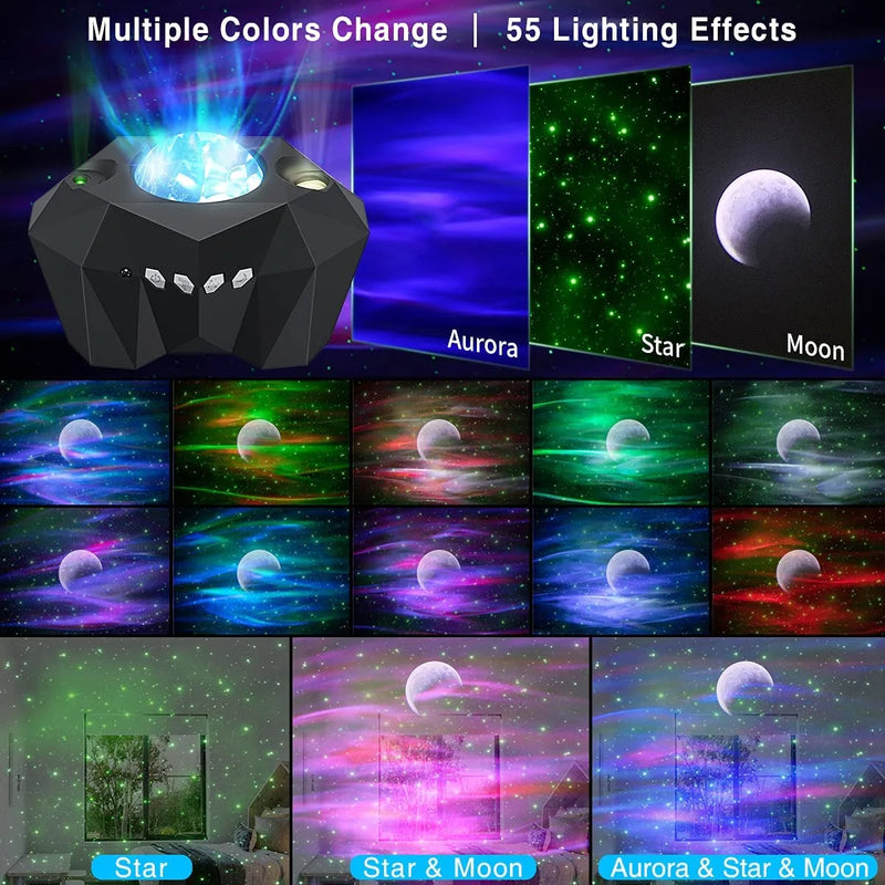 Northern Lights Star Projector  Essential Elegance By MustardSeed.com   