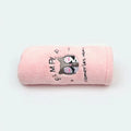 Women Towel Bathroom Microfiber  Essential Elegance By MustardSeed.com Pink Cat 25x65cm 