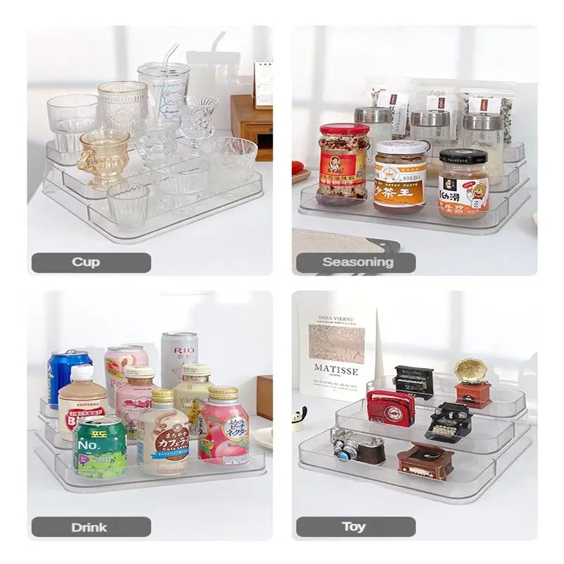 Bathroom Shelf Makeup Organizer  Essential Elegance By MustardSeed.com   