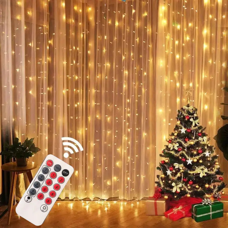 Christmas Curtain Lights  Essential Elegance By MustardSeed.com   