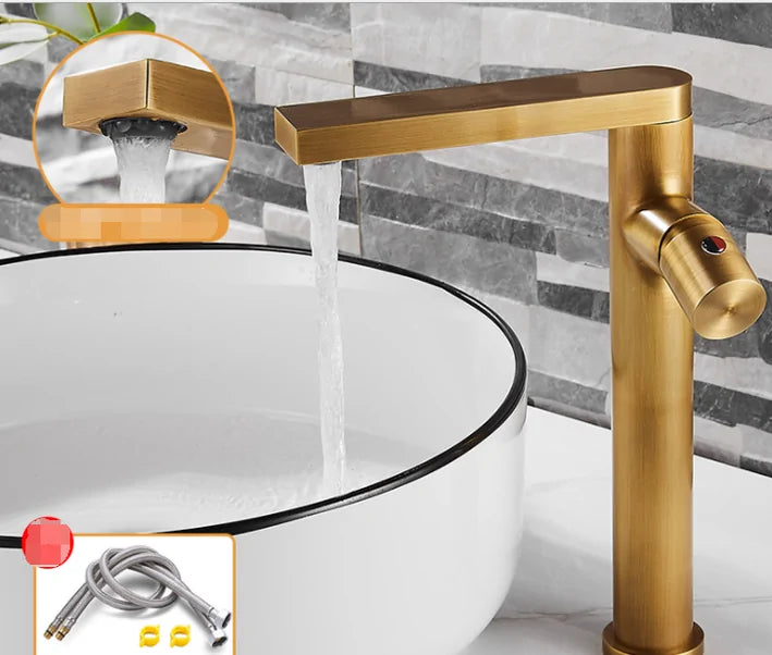 Bathroom Single Handle Basin Faucet  Essential Elegance By MustardSeed.com   