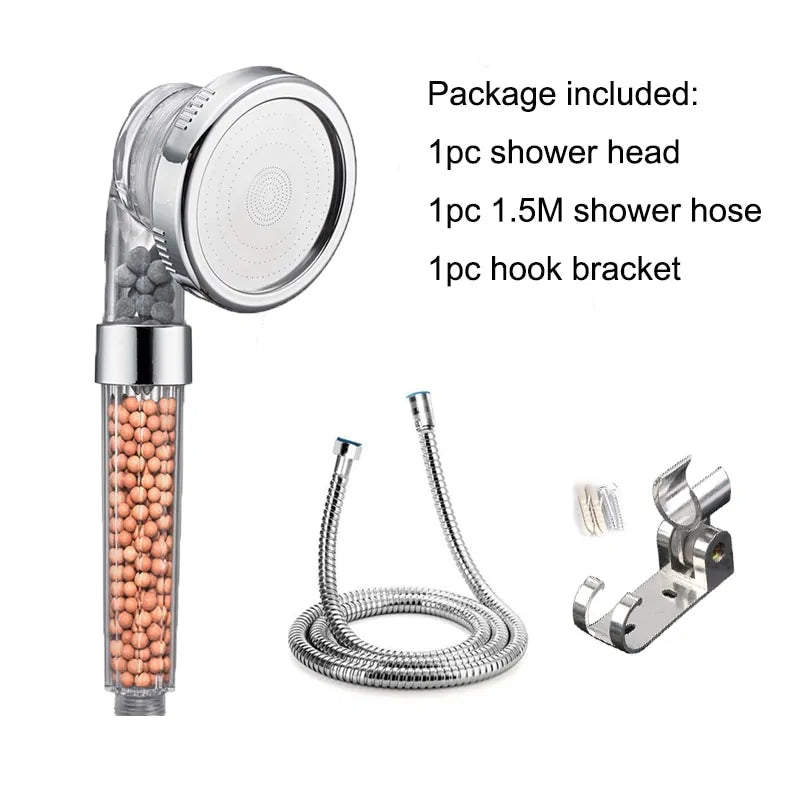 Bathroom 3 Mode Shower Head  Essential Elegance By MustardSeed.com As picture 10 230 MM 