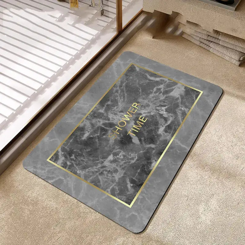 Bathroom Soft Rugs  Essential Elegance By MustardSeed.com Marble 40 x 60 Centimeter 